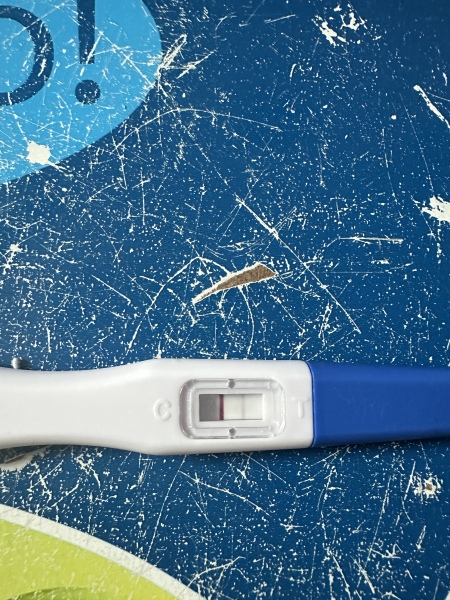 First response-very faint line