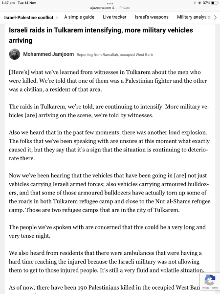 Israel has bombed the front of a hospital