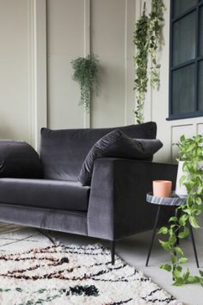 Toning down grey sofa