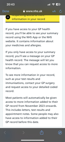 I thought we should lo be able to see our NHS records on the app now?