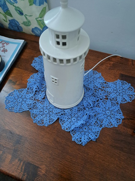 It's crochet,  knit and natter thread 11. So much yarn we need a yarn barn.