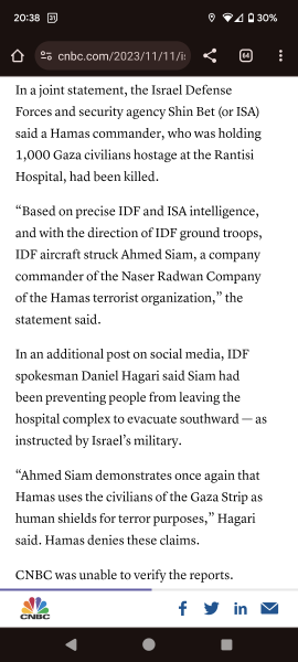 Israel has bombed the front of a hospital