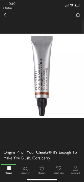 Blusher in a tiny metal tube?