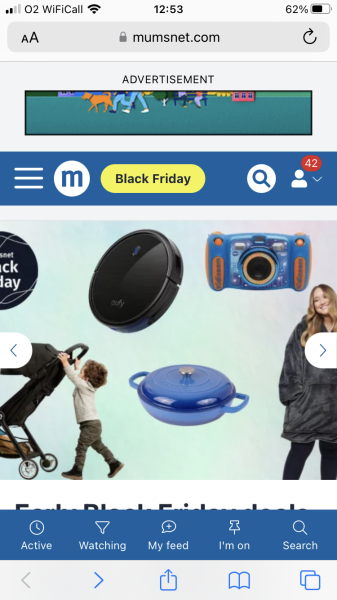 Mumsnet thread pages keep refreshing page to be on homepage (shopping adverts)