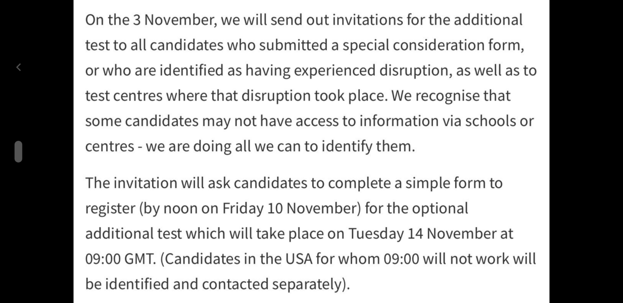 Oxford MAT disruption today?