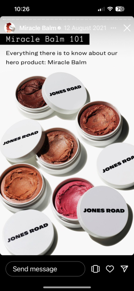 Dull face. Jones Broad miracle balm. Shall I try it?