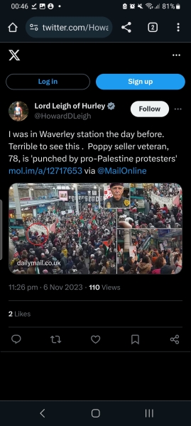 Placards from antisemitic marches in London