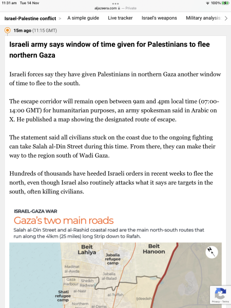 Israel has bombed the front of a hospital