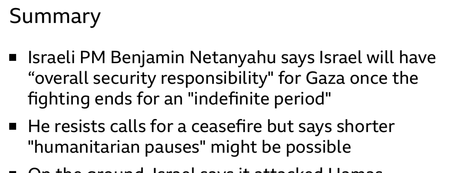 What should the Israeli government do?