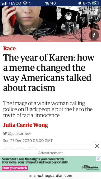 “Karen” is a misogynist term.