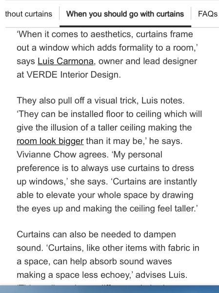 Why do my expensive-ish curtains look crap
