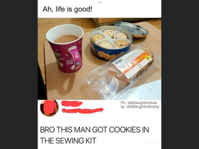 Danish biscuits, blue tin