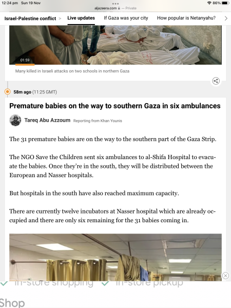 Israel has bombed the front of a hospital / 2