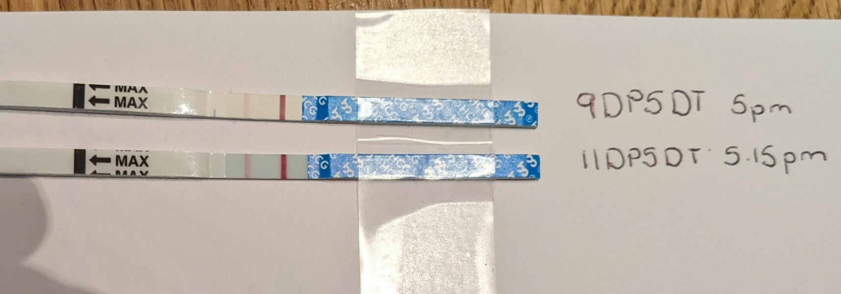 Faint positive 12dp5dt