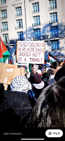 Placards from antisemitic marches in London