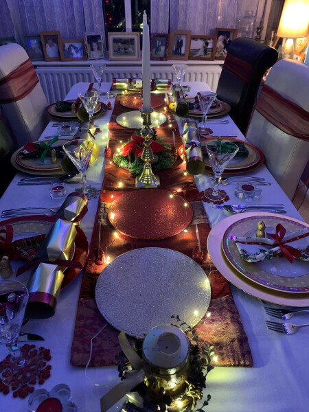 What's on your Christmas dinner table, aside from the food  ?