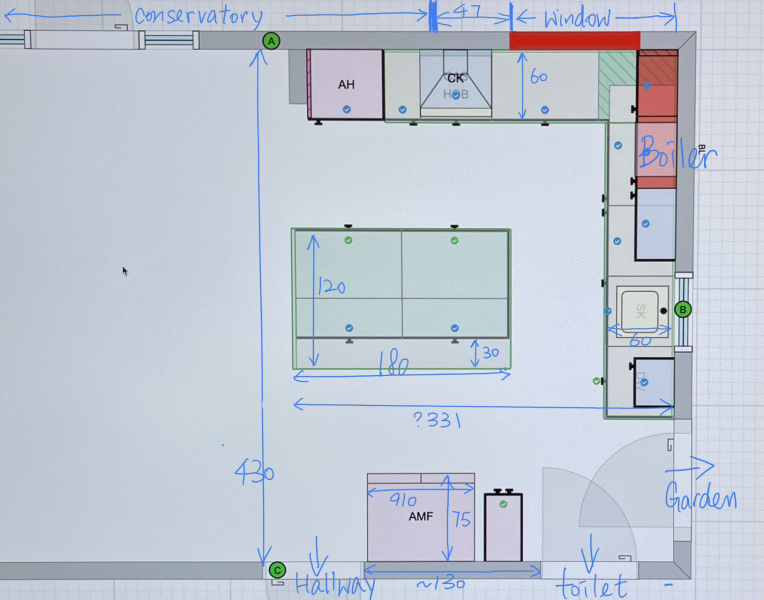 Is this kitchen island too big?