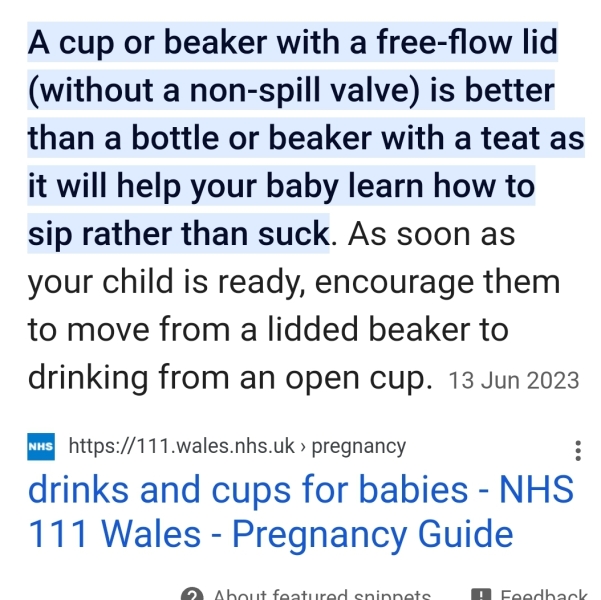 Are these drinking bottles better for teeth than baby bottles for teeth ?