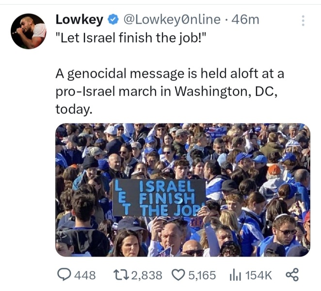 Shocked by the racist signs at marches