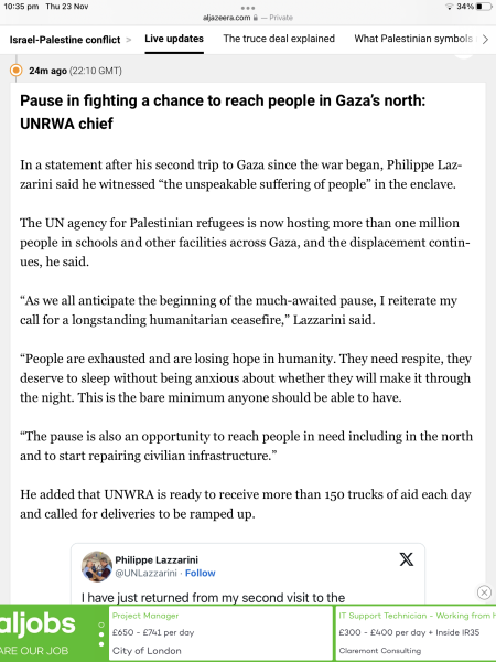 Israel has bombed the front of a hospital / 2