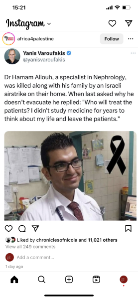 Israel has bombed the front of a hospital