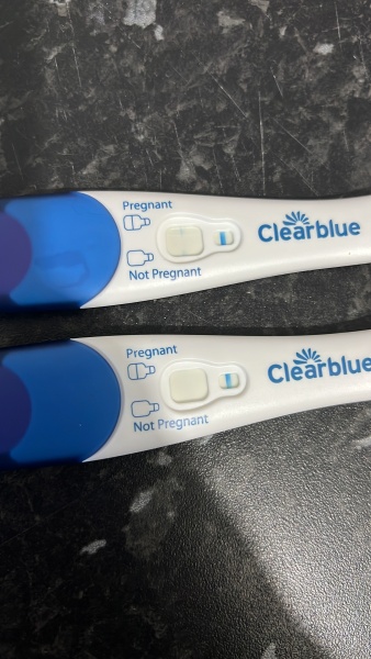 Pregnancy test positive but after 30 mins and very thin!!