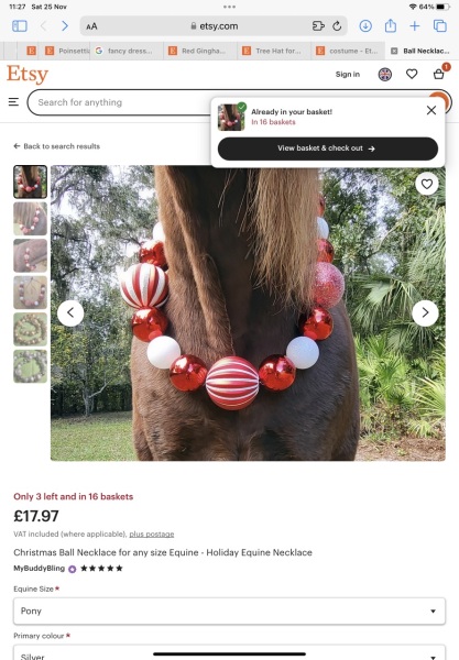 Christmas baubles with two holes for threading