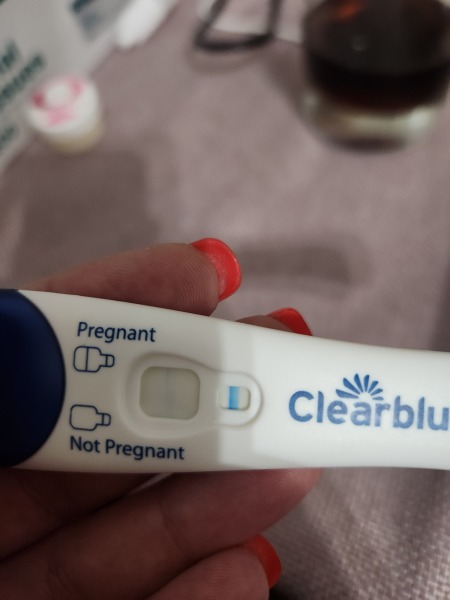 Clear blue test. Evap line or positive