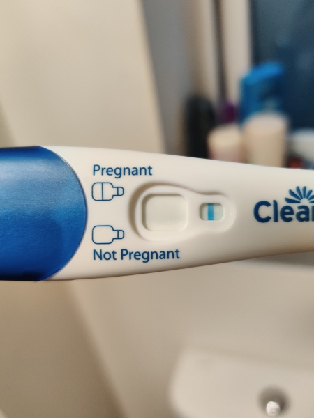 Clear Blue Ultra Early horizontal line- what does this mean?