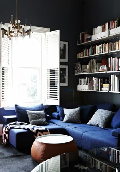 Toning down grey sofa