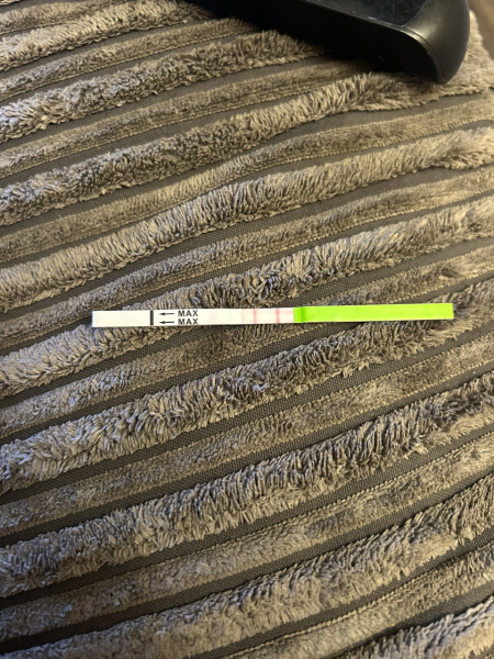 7 weeks post D&C still showing faint line