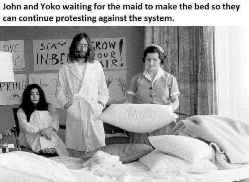 To not understand how Yoko Ono