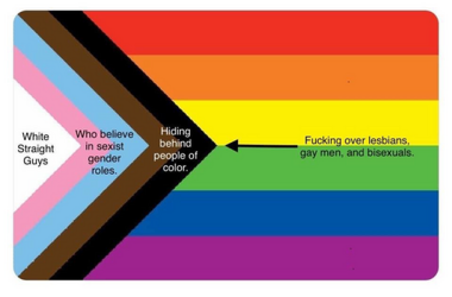 Trans/pride flag in children's stickers