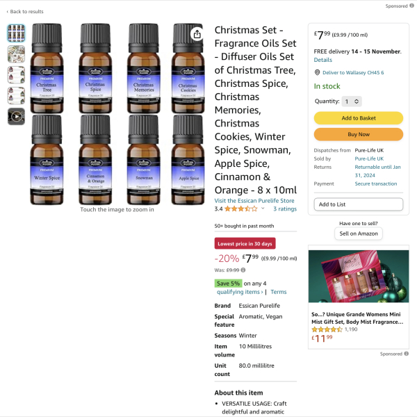 Please recommend me smellies to make my home smell like Christmas.