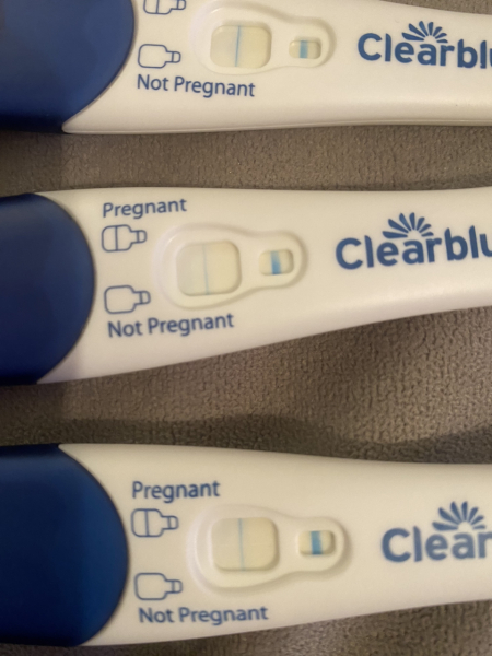 Clear blue evaporation lines