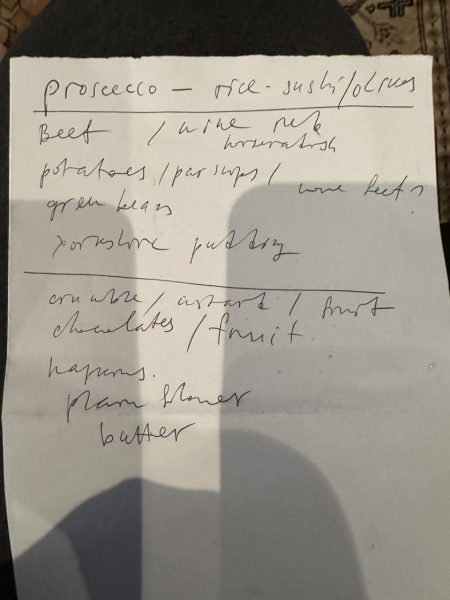 Another shopping list