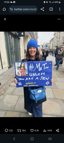 Feminism, rape, and Israel. Content warning.