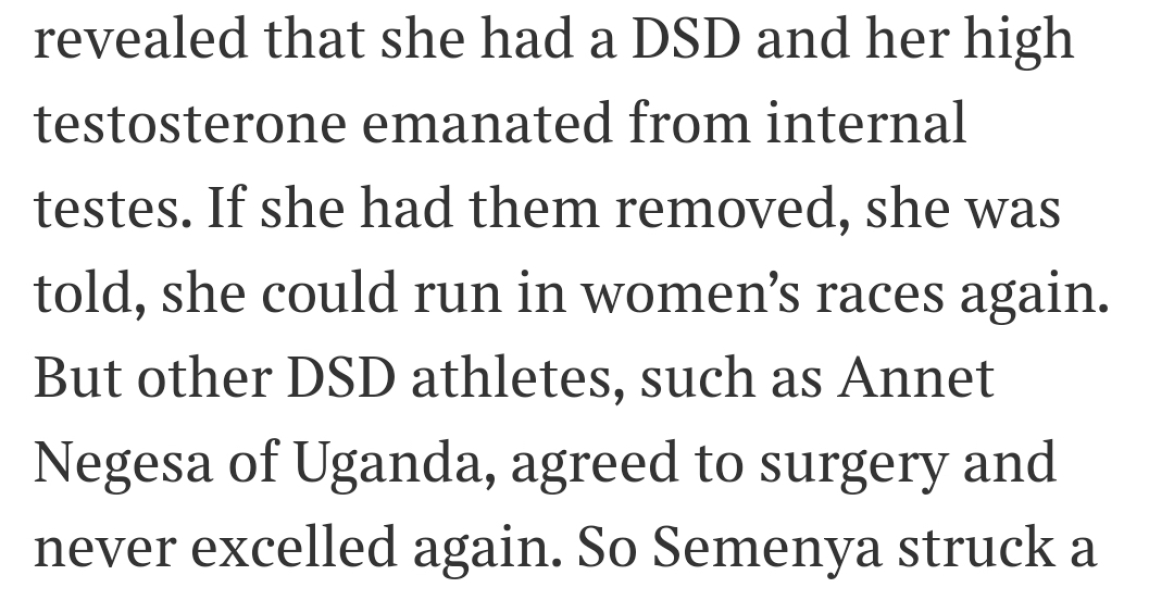 Caster Semenya on BBC1 now