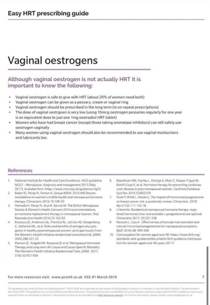 Anyone on Vagifem?