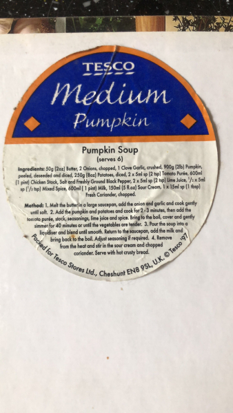 Does anyone else make Pumpkin soup on 1st November?