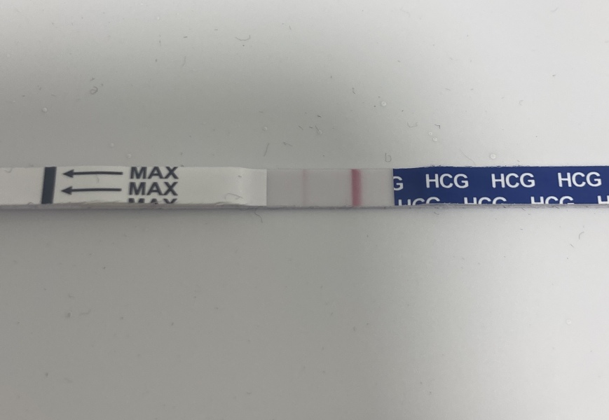 Do you see a line? 13 dpo