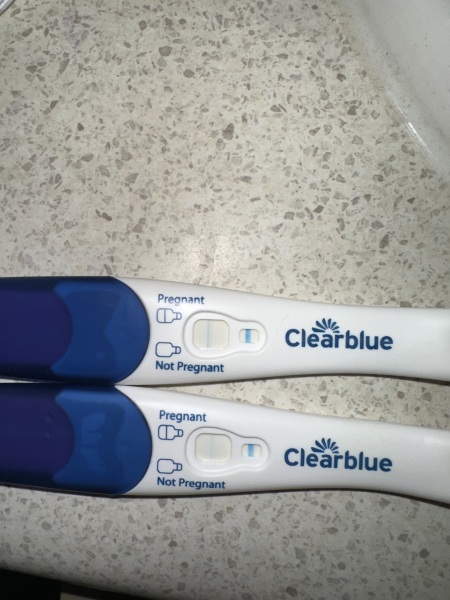 Clear blue test. Evap line or positive