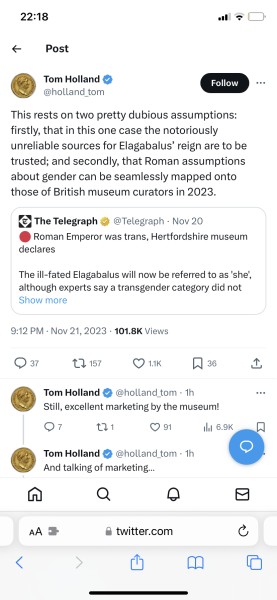 Museum reclassifies Roman emperor as trans woman