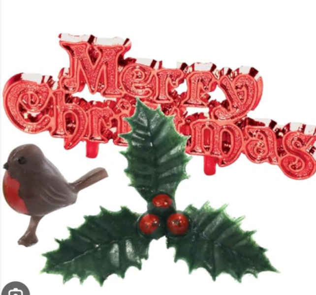 Decorating a Yule log
