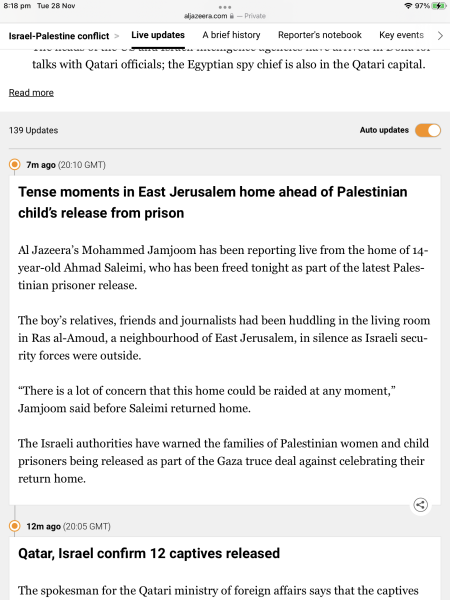 Detainees, Truce and Agreements  *title altered at OP's request*