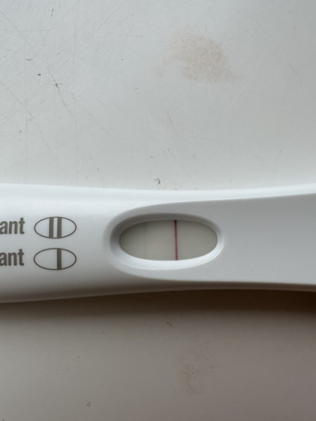 Clear blue test. Evap line or positive