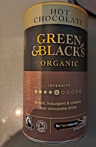 Green and Blacks hot chocolate?