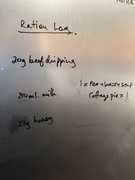 World War 2 Rationing Challenge: too much food?