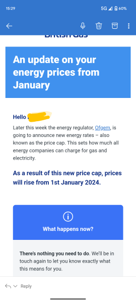 To be worried sick about rising energy prices