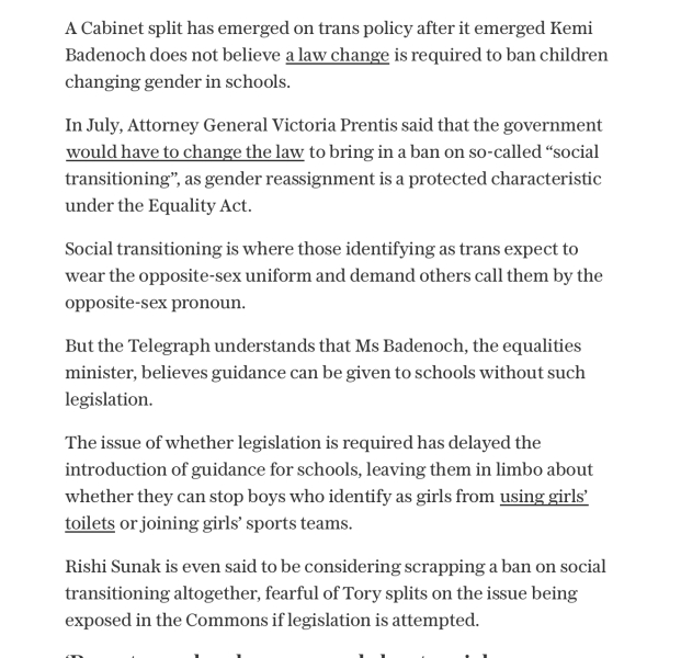Ministers finally agree guidance on trans pupils